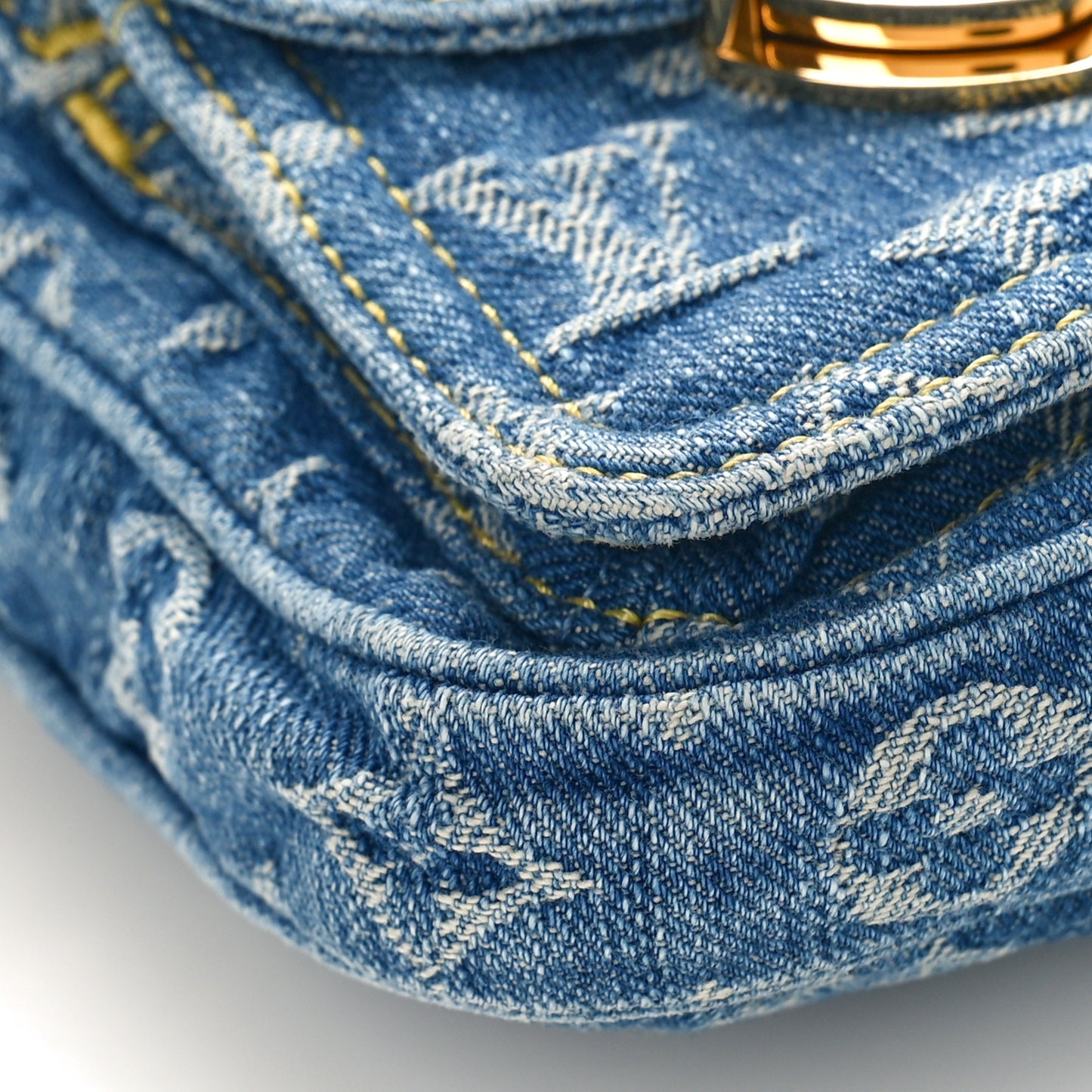Monogram Denim Camera Bag Blue