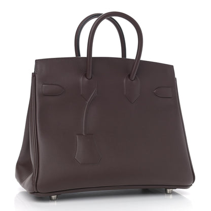 Hermes Swift Birkin Shadow 25 Rouge Sellier 3 of 11