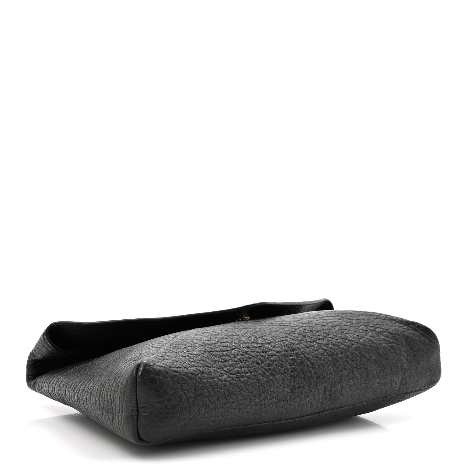 Saint Laurent Grained Lambskin Cassandre Envelope Pouch Black 4 of 7