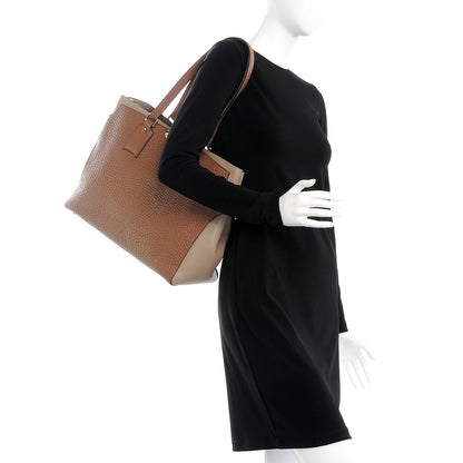 Burberry Heritage Grain Smooth Calfskin Large Clarborough Tote Sepia Brown Honey 2 of 11