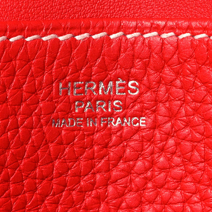 Hermes Taurillon Clemence Halzan 31 Rouge De Coeur 6 of 11
