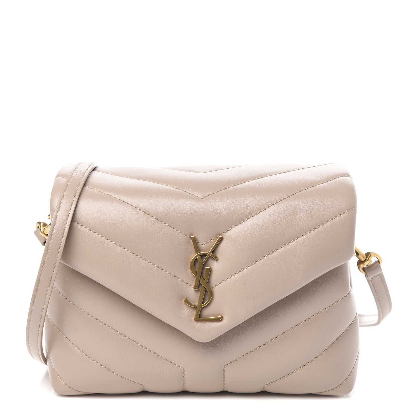 Calfskin Y Quilted Monogram Toy Loulou Satchel Light Natural