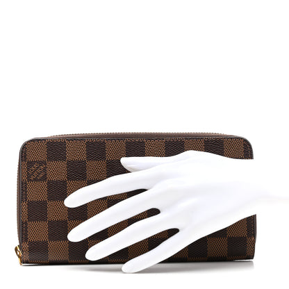Louis Vuitton Damier Ebene Zippy Wallet Rose Ballerine 2 of 6