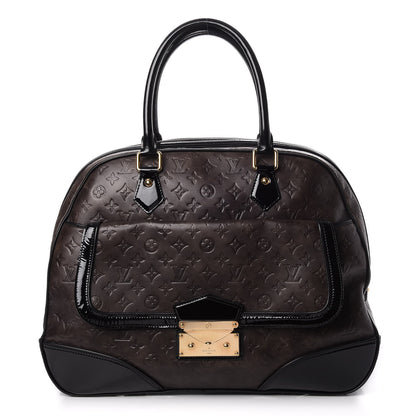 Louis Vuitton Cuir Patent Embossed Monogram Alizee Grey 1 of 8