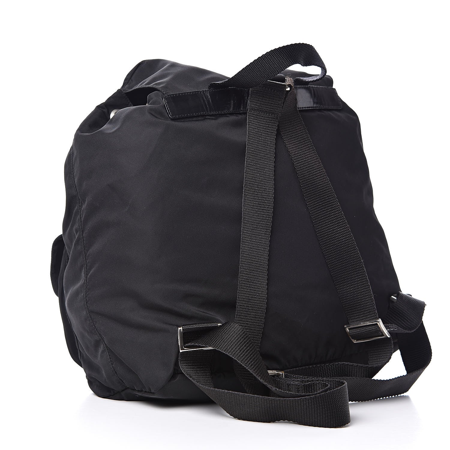 Prada Nylon Vela Medium Backpack Black 3 of 12