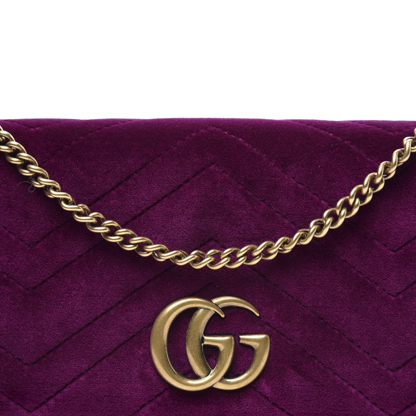 Velvet Matelasse GG Marmont Mini Bag Fuchsia Violet Cyclamen