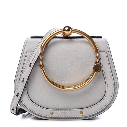 Chloe Calfskin Suede Small Nile Bracelet Bag Airy Grey 1 of 10