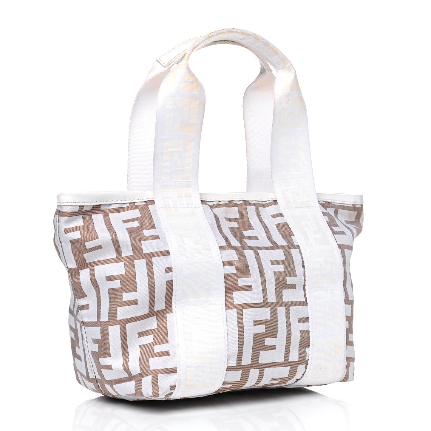 Nylon Zucca Tote Beige