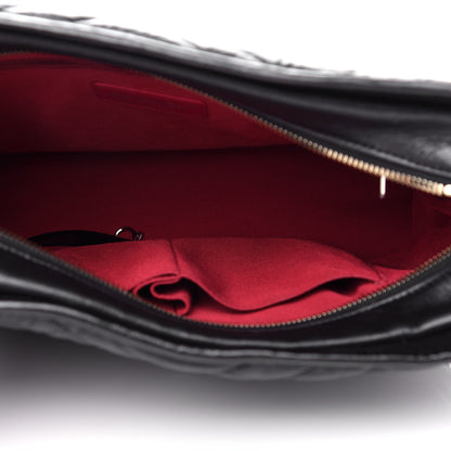 Chanel Aged Calfskin Chevron Quilted Medium Gabrielle Hobo Black 5 of 11