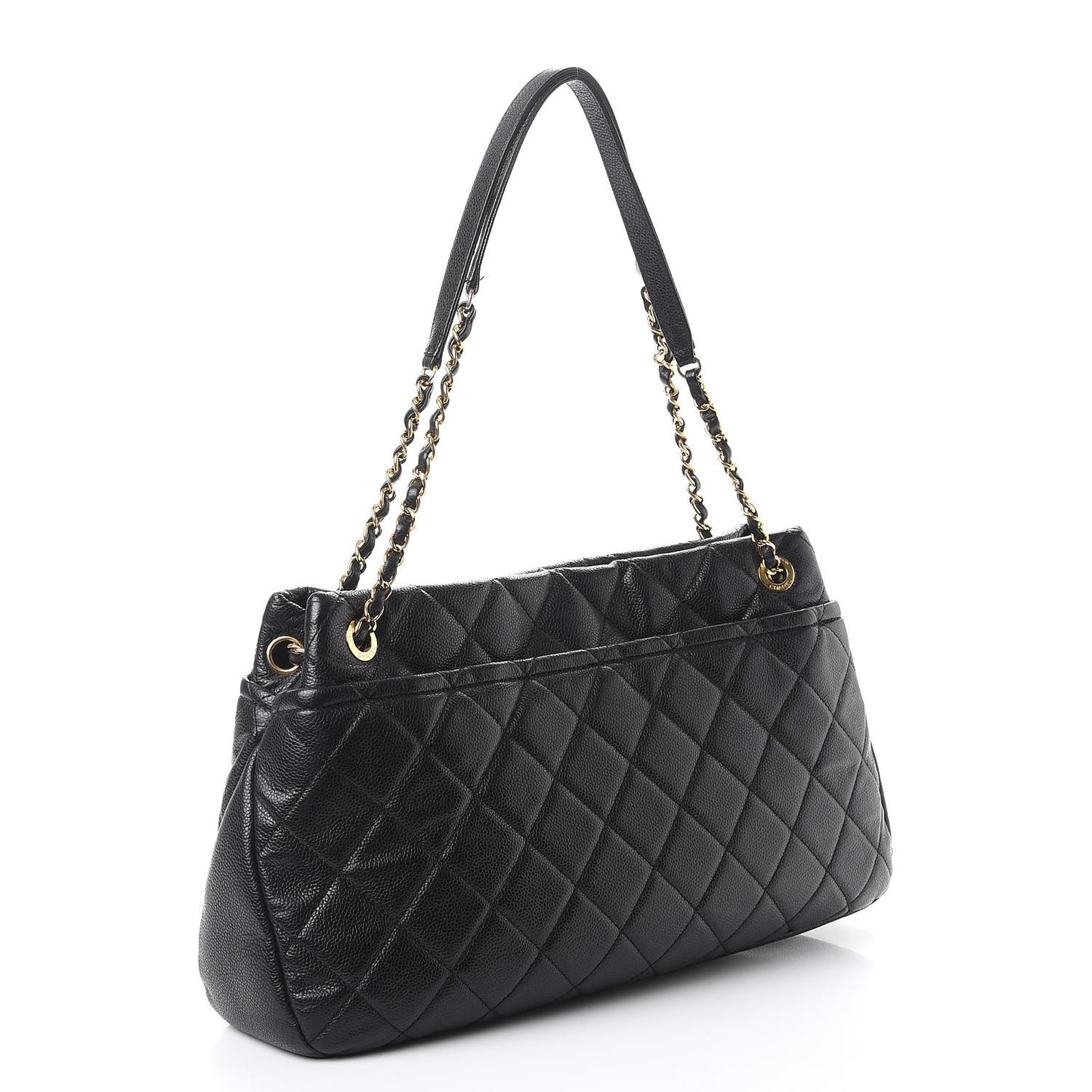 Caviar Quilted CC Timeless Soft Tote Black