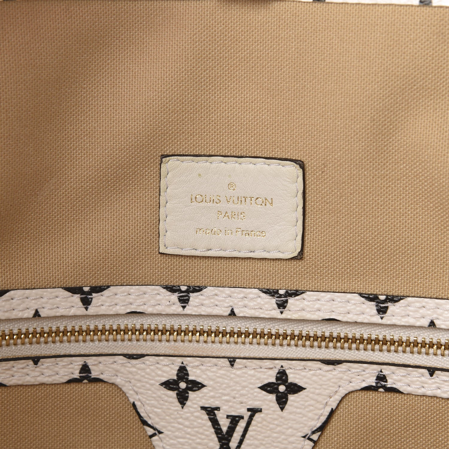 Louis Vuitton Monogram Giant Neverfull MM Kaki 7 of 11