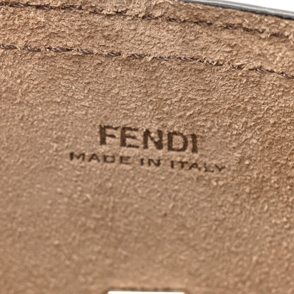 Fendi Recycled Fabric Jacquard Vitello King FF 1974 Baguette Soft Trunk Phone Pouch Tobacco Moro Sand 6 of 10