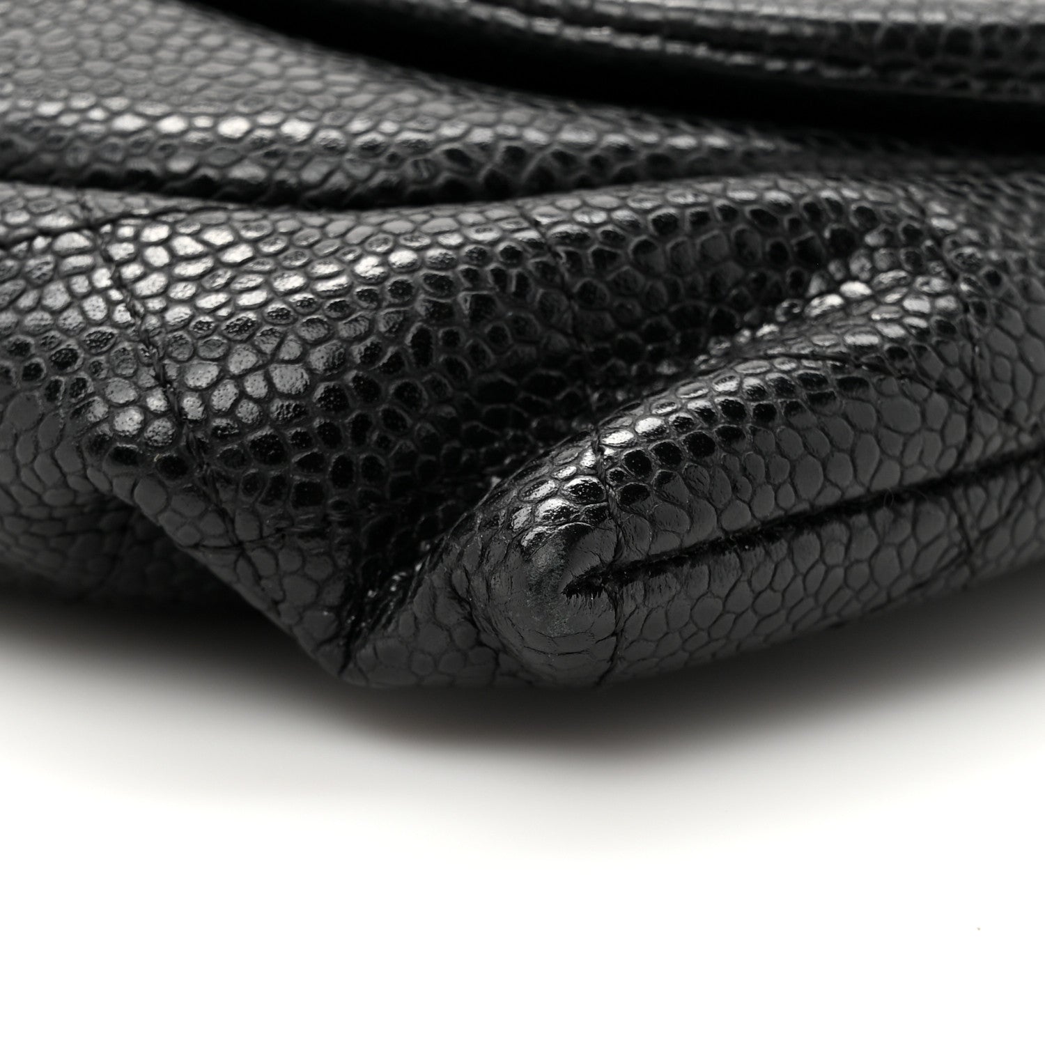 Chanel Caviar Half Moon Wallet On Chain WOC Black 12 of 14