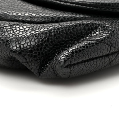 Chanel Caviar Half Moon Wallet On Chain WOC Black 12 of 14
