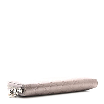 Gucci Metallic Guccissima Twins Zip Around Organizer Wallet Light Pink 4 of 9