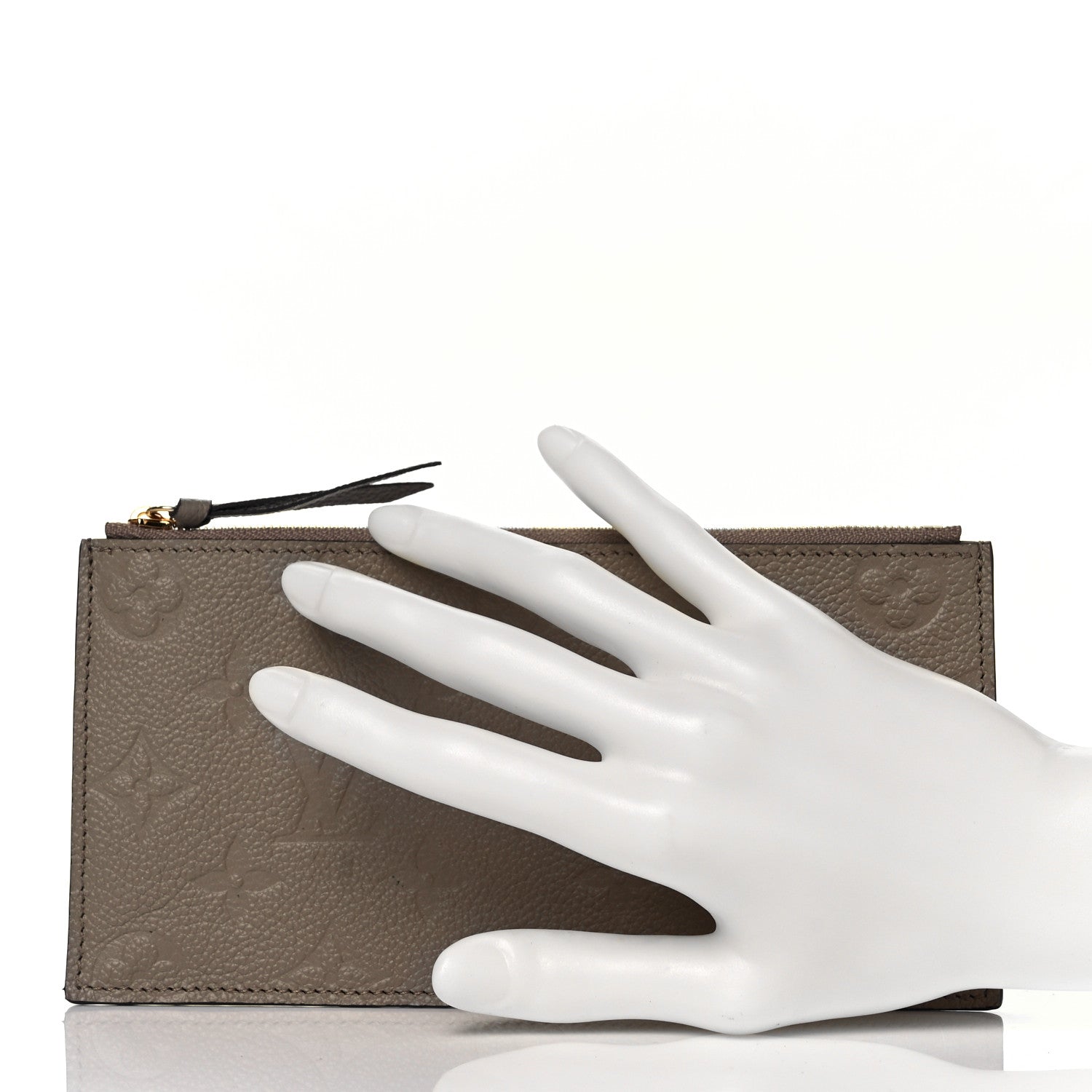 Louis Vuitton Empreinte Felicie Chain Wallet Zippered Insert Tourterelle 2 of 8