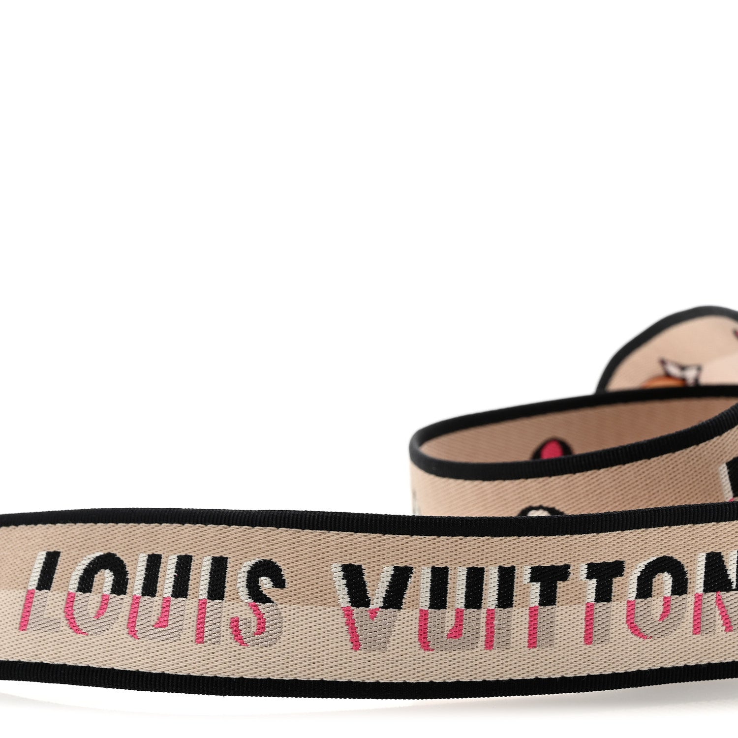 Louis Vuitton Jacquard Diane Shoulder Strap Black 4 of 5