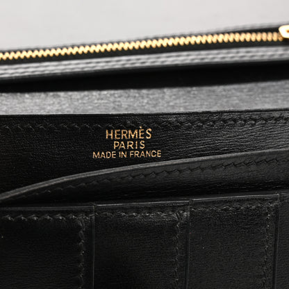 Hermes Box Bearn Gusset Wallet Black 6 of 13