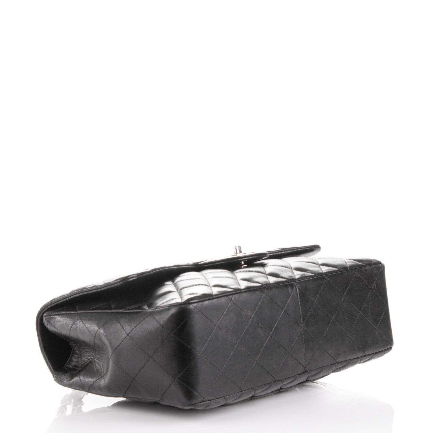 Chanel Lambskin Quilted Jumbo Single Flap Black 4 of 7