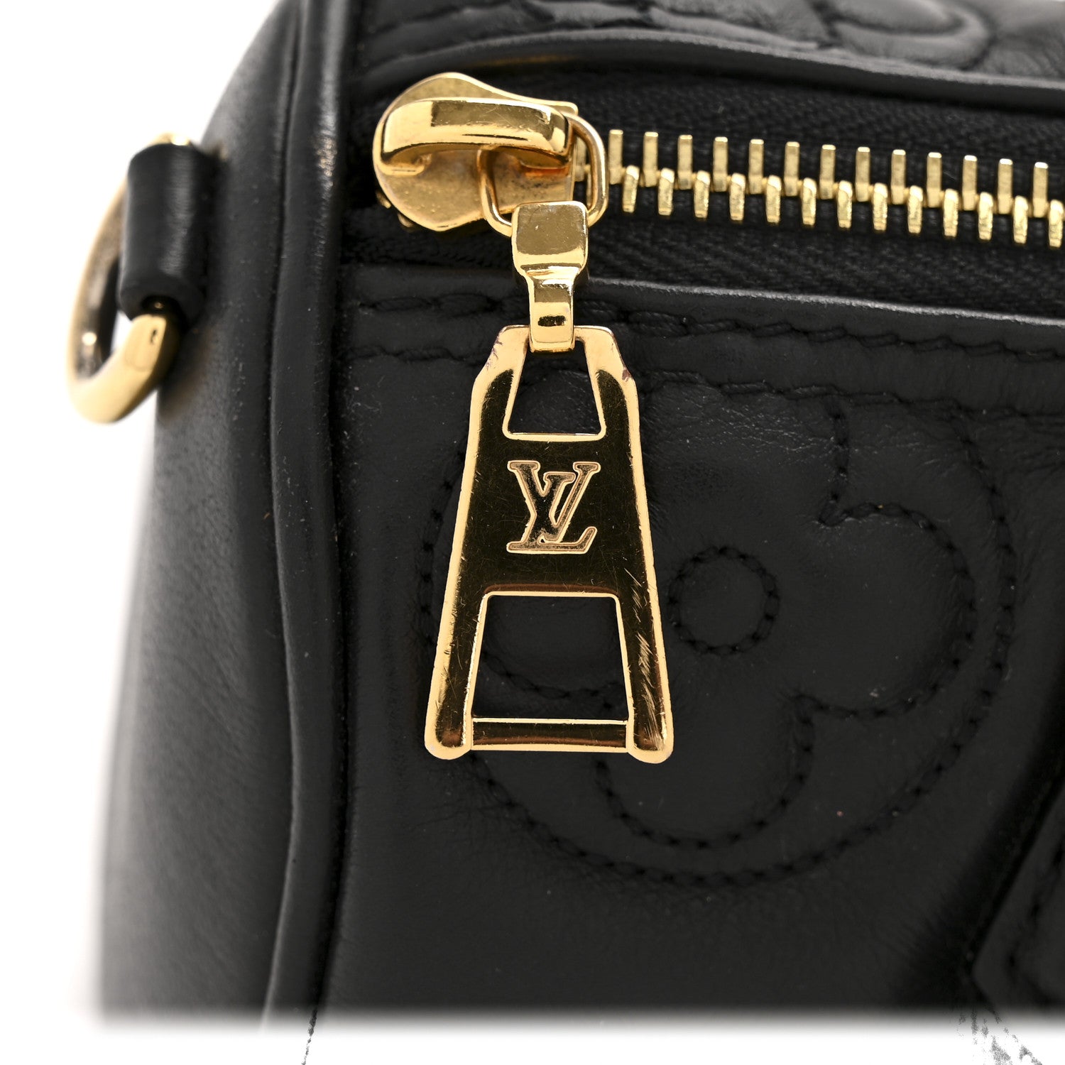 Louis Vuitton Calfskin Bubblegram Papillon BB Black 10 of 12