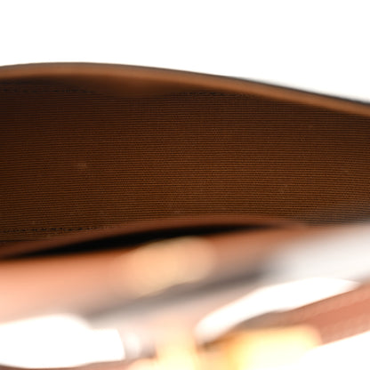 Celine Triomphe Canvas Calfskin Tabou Clutch on Strap Tan 10 of 10
