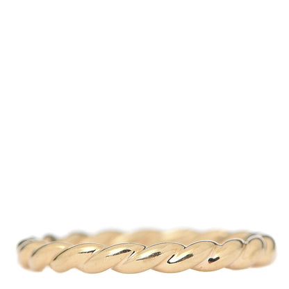 David Yurman 18K Yellow Gold 2mm Cable Classics Band Ring 57 8 1 of 4