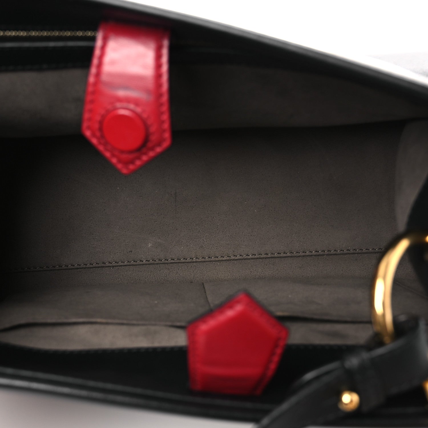 Fendi Vitello Century F is Fendi FF 1974 Embossed Small Runaway Satchel Black Maya 5 of 14