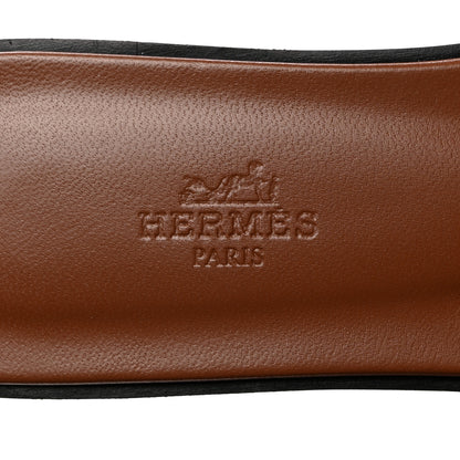 Hermes Denim Canvas Oran Sandals 38 Bleu Brut 6 of 9