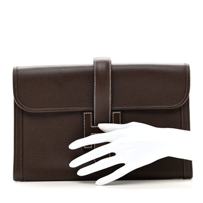Hermes Epsom Jige PM Clutch Cafe 2 of 6