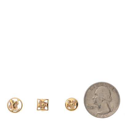 Louis Vuitton Metal Crazy In Lock Earrings Set Gold 2 of 4