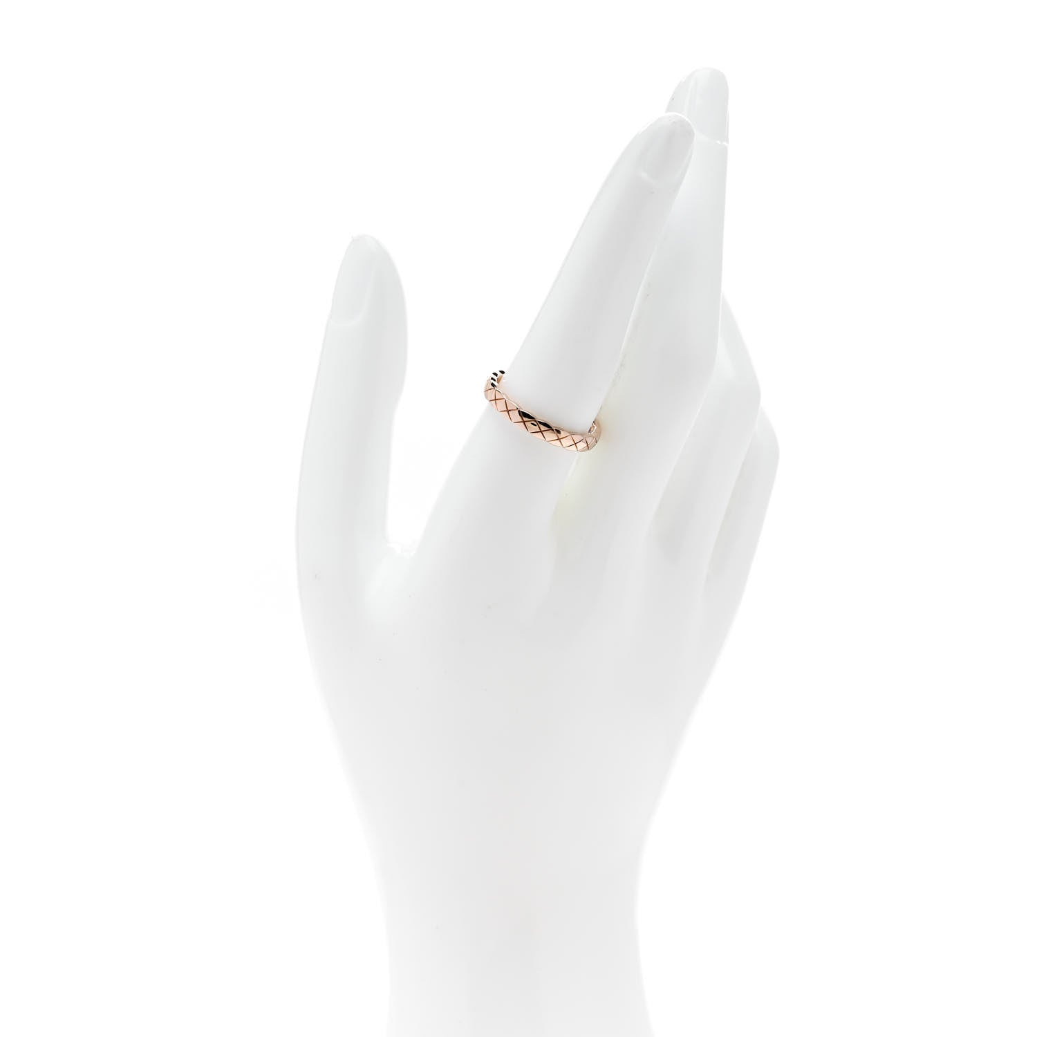 Chanel 18K Beige Gold Mini Coco Crush Ring 58 8.25 2 of 6