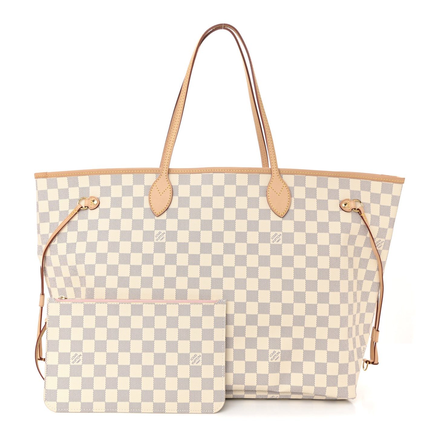 Damier Azur Neo Neverfull GM Rose Ballerine