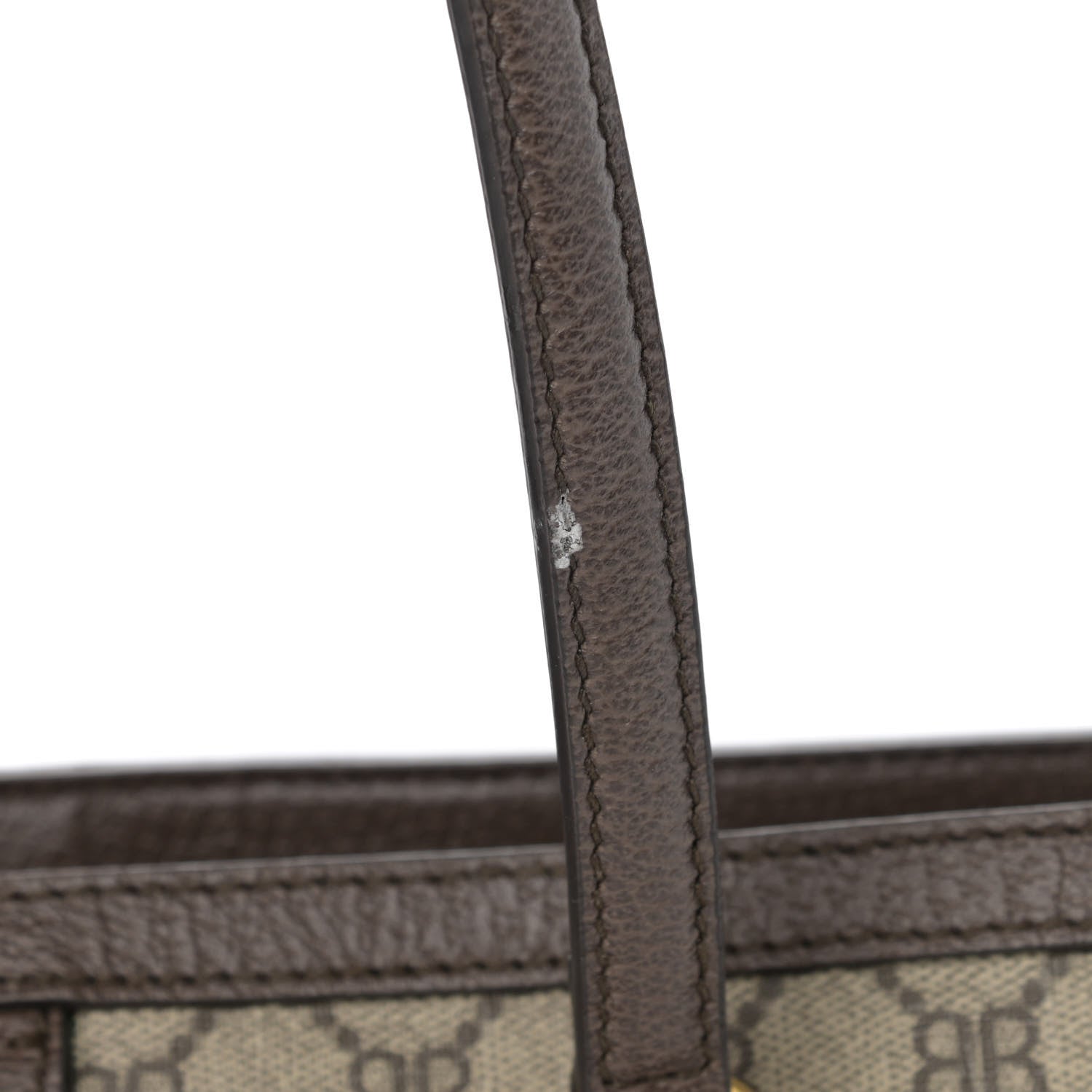 Gucci X BALENCIAGA BB Supreme Monogram Web Graffiti Medium Ophidia Shopping Tote Beige New Acero 16 of 19