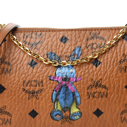 MCM Visetos Rabbit Crossbody Pouch Cognac 11 of 11