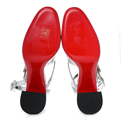 Christian Louboutin Specchio Ronnic 85 Pumps 40.5 Silver 5 of 9
