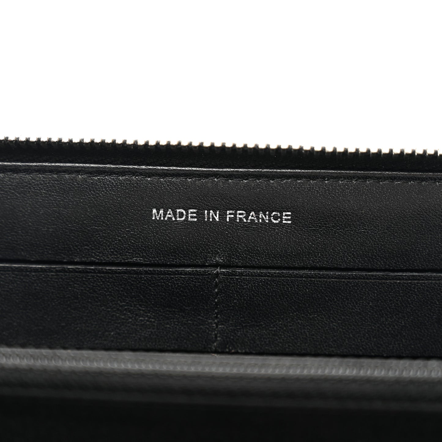 Patent Quilted Brilliant Zip Around Wallet Black
