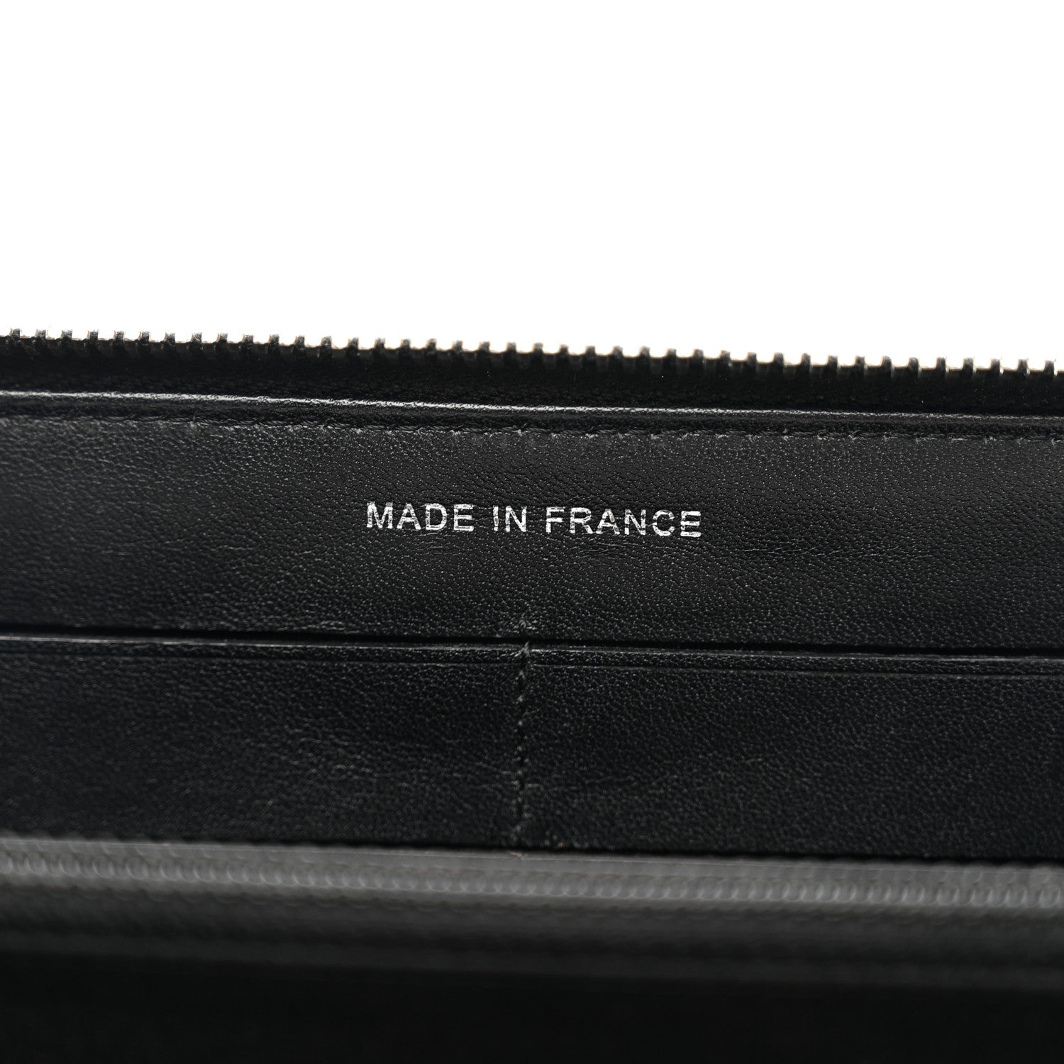 Chanel Patent Quilted Brilliant Zip Around Wallet Black 7 of 9