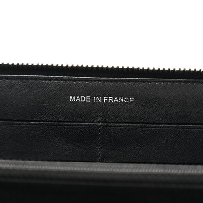 Chanel Patent Quilted Brilliant Zip Around Wallet Black 7 of 9