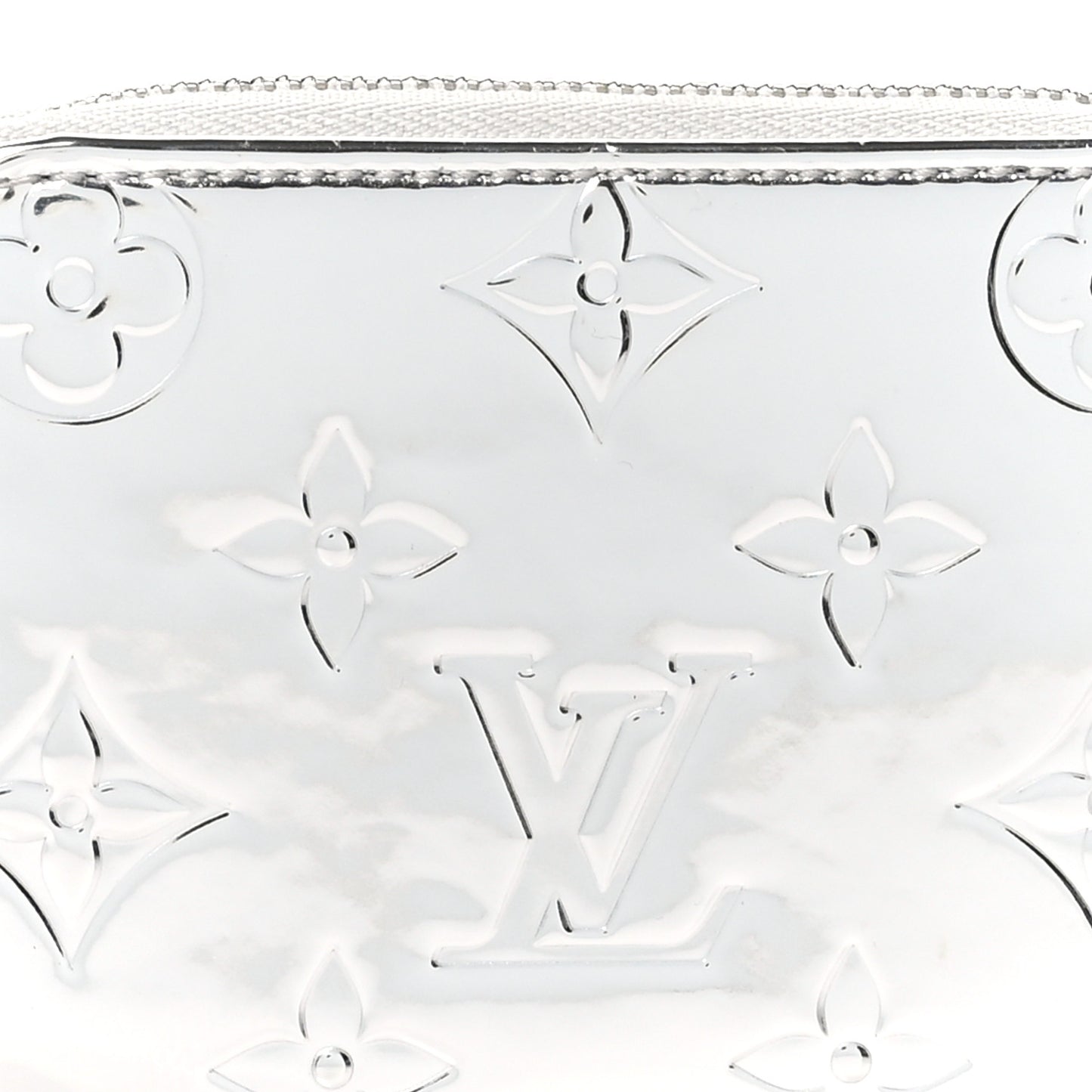 Monogram Mirror Zippy Coin Purse Silver