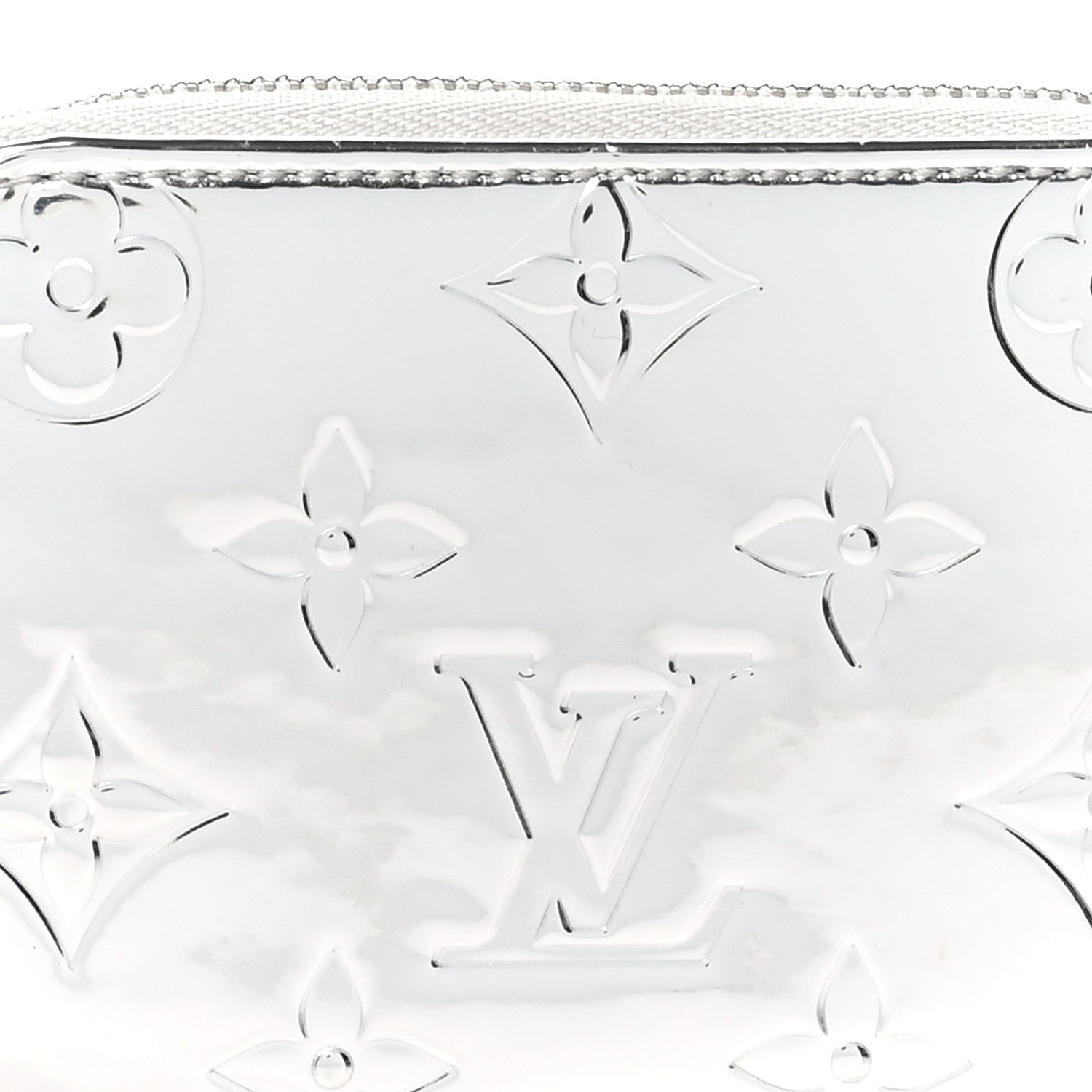 Louis Vuitton Monogram Mirror Zippy Coin Purse Silver 7 of 7
