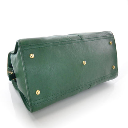 Saint Laurent Leather Medium Cabas Chyc Green 4 of 7
