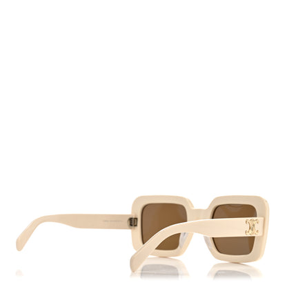 Celine Acetate Triomphe Sunglasses CL40304U Ivory 4 of 7