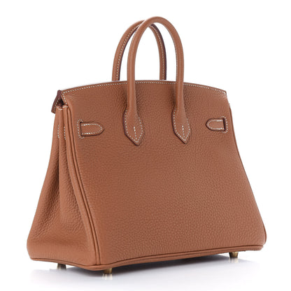 Hermes Togo Birkin 25 Gold 3 of 11