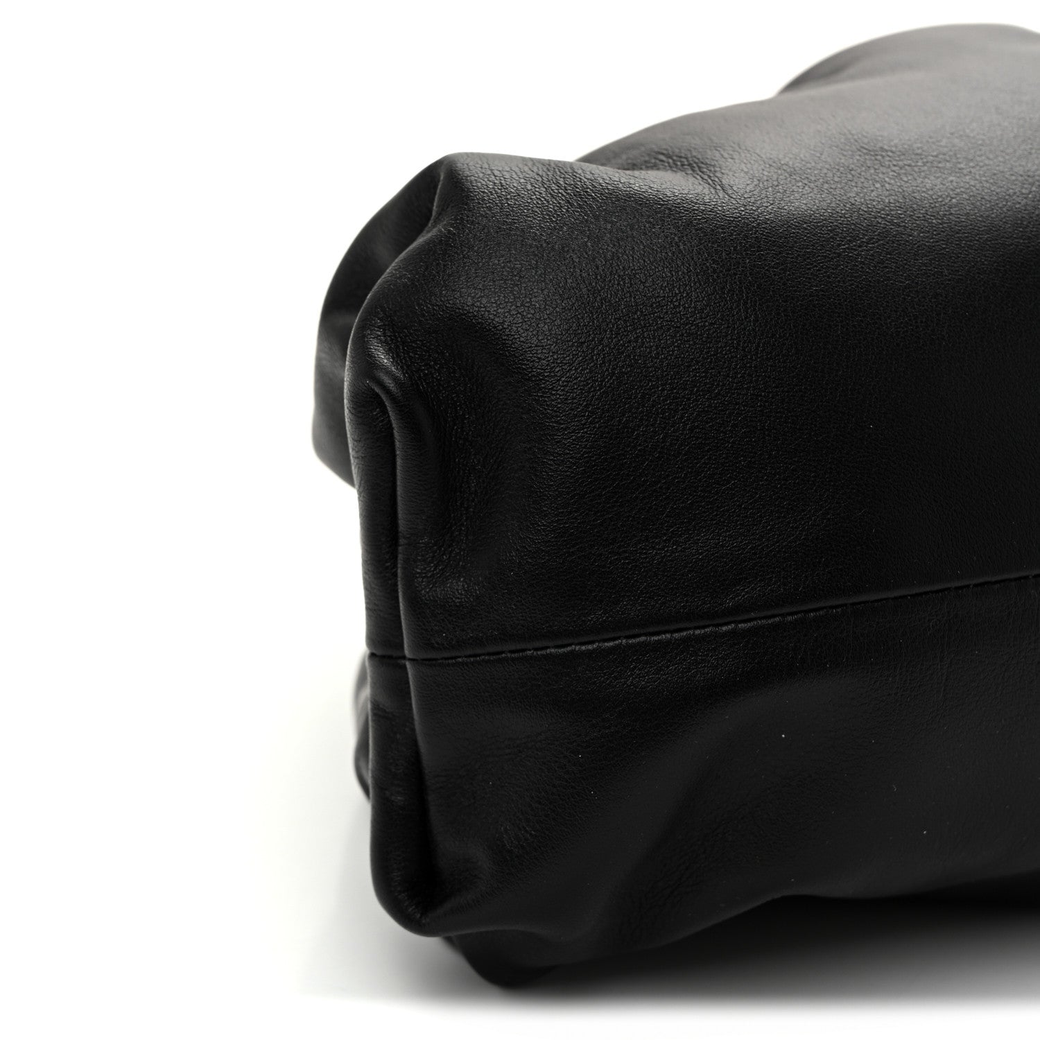 Bottega Veneta Smooth Butter Calf The Pouch Oversized Clutch Black 9 of 10