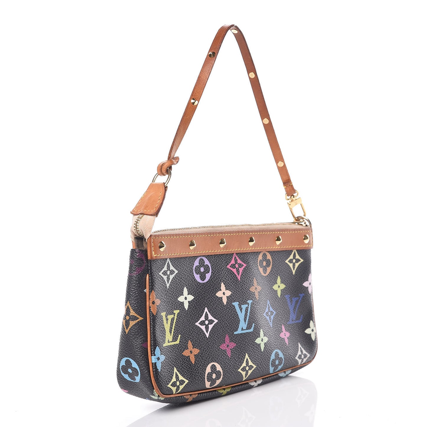 Monogram Multicolor Pochette Accessories Black