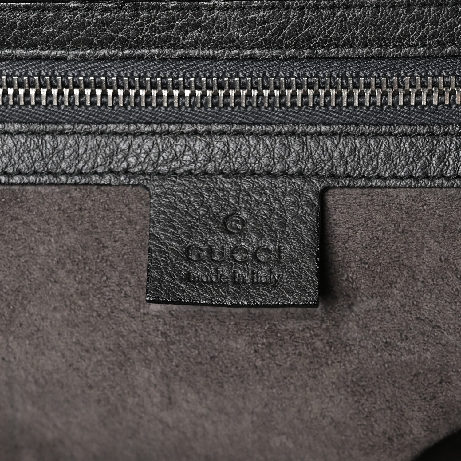 Gucci Pebbled Calfskin Carry On Duffle Grey 6 of 13