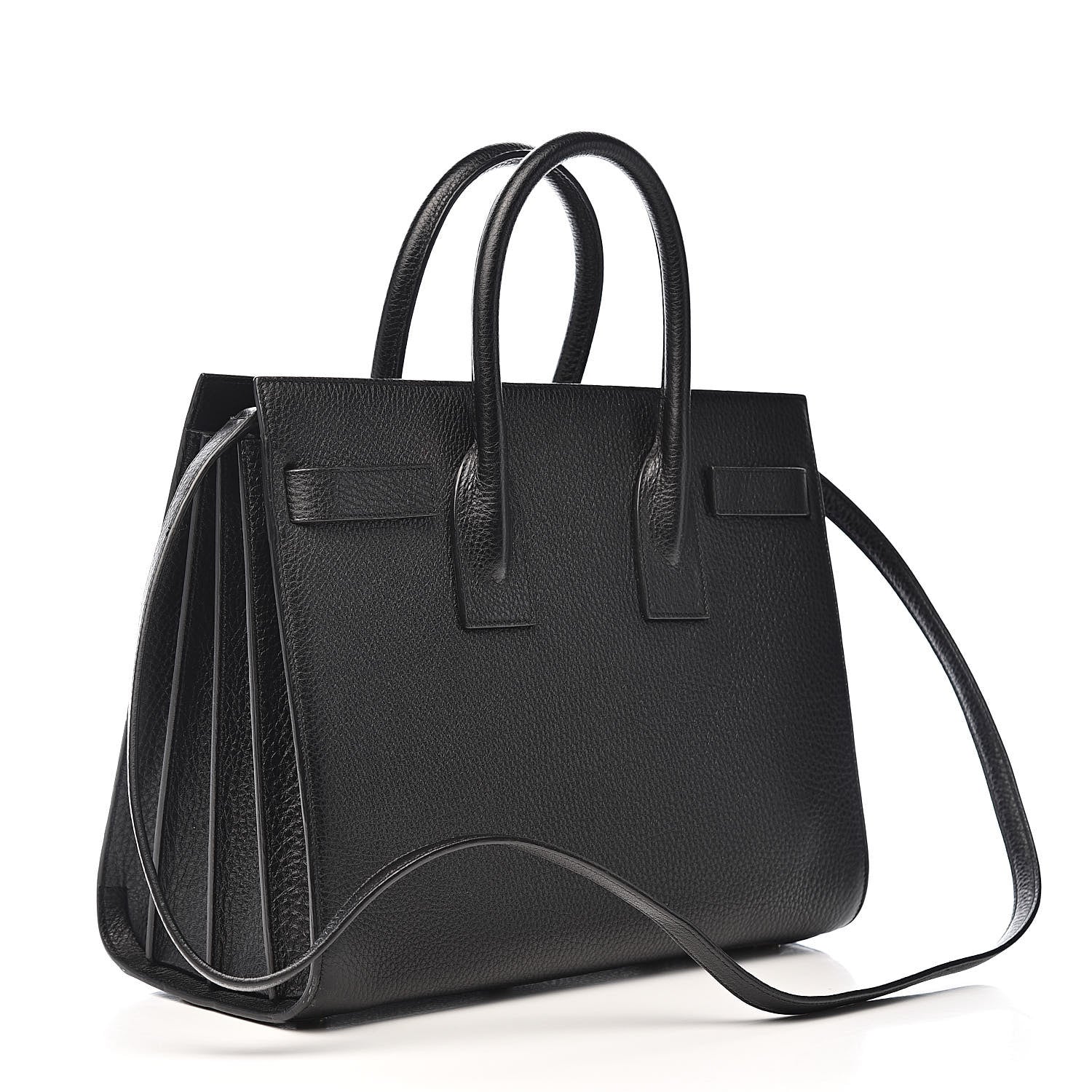Saint Laurent Grained Calfskin Small Sac De Jour Black 3 of 9