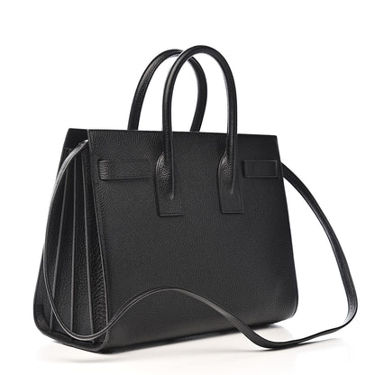 Saint Laurent Grained Calfskin Small Sac De Jour Black 3 of 9