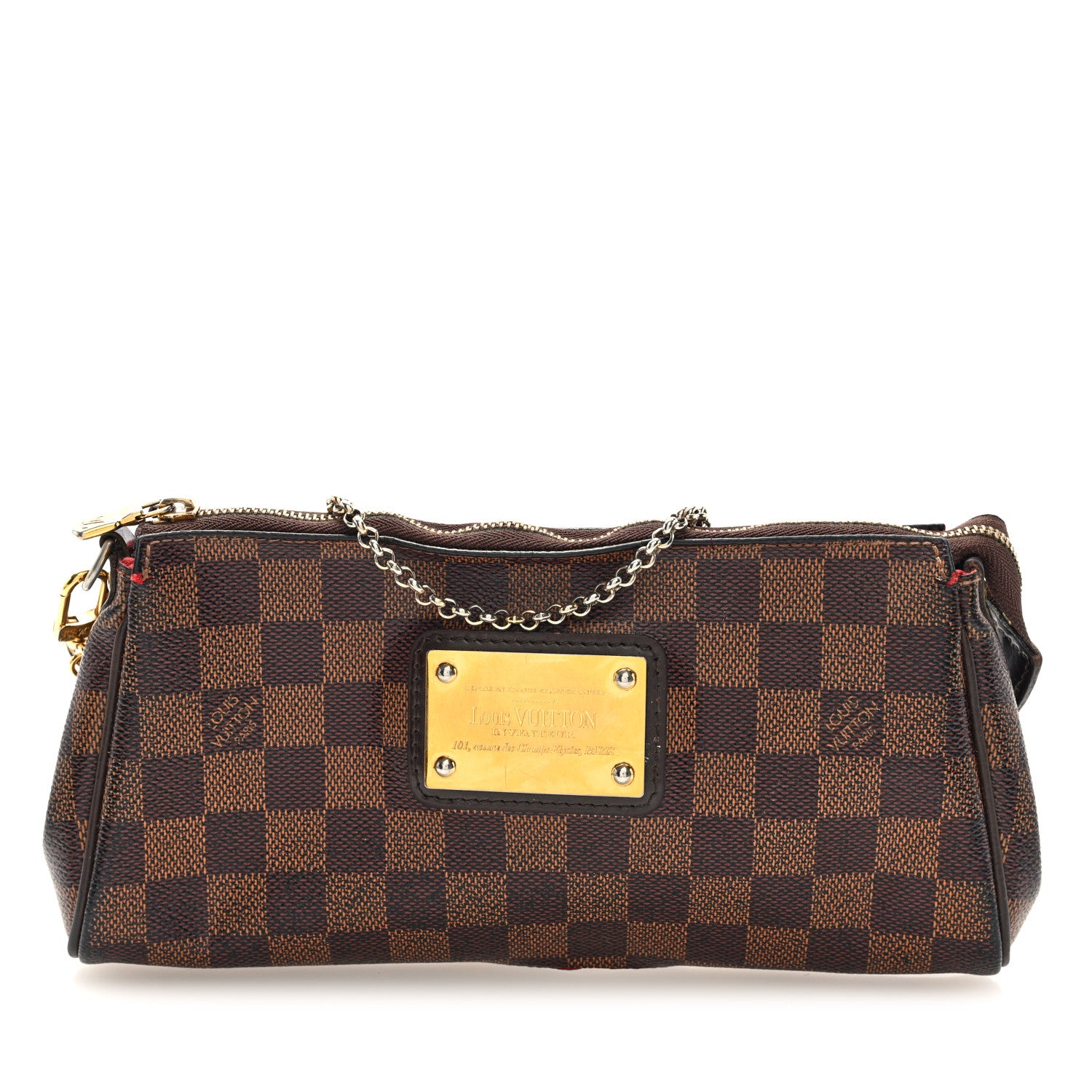 Louis Vuitton Damier Ebene Eva Clutch 1 of 10
