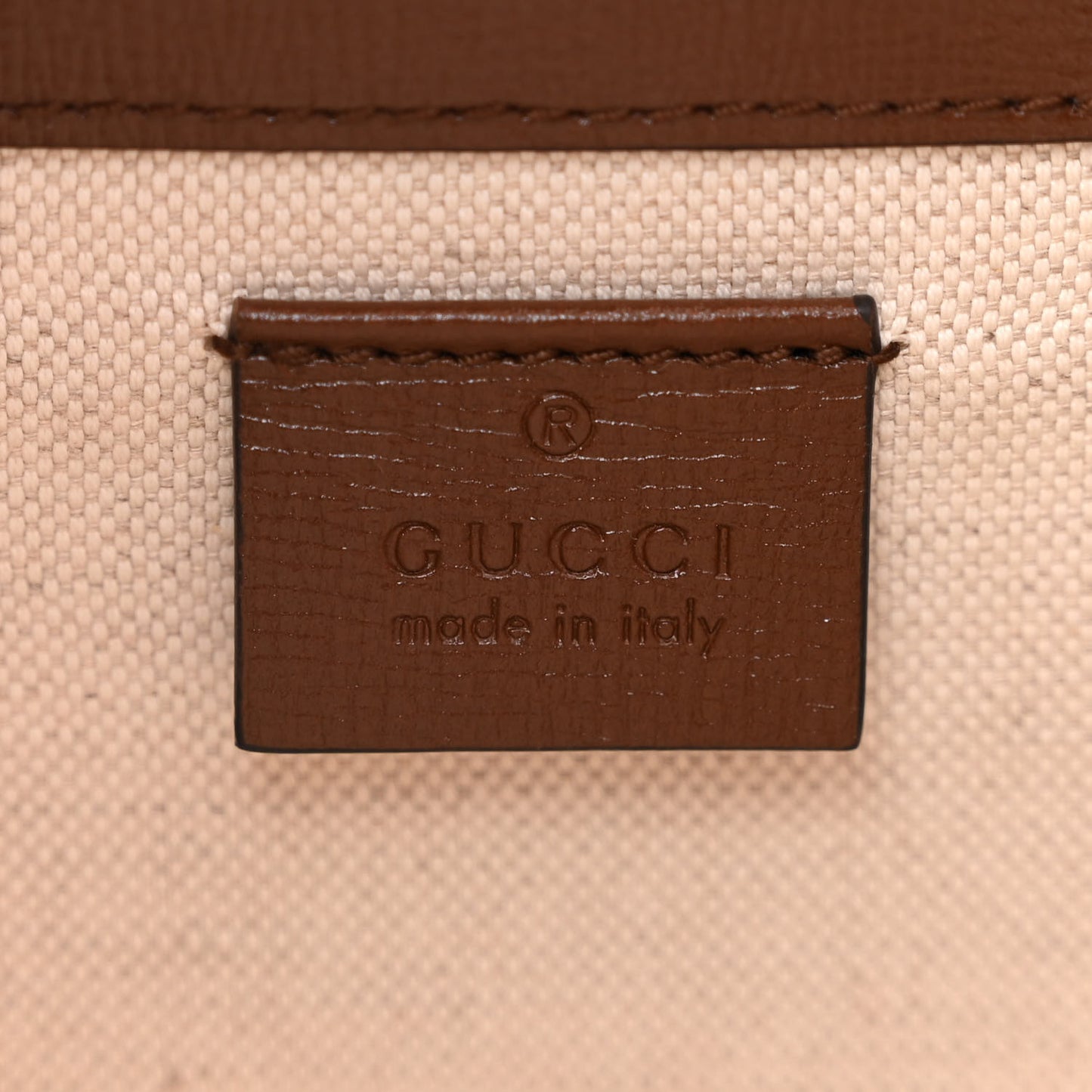 GG Supreme Monogram Azalea Calfskin Mini Horsebit 1955 Foldover Top Handle Bag Beige Ebony Brown Sugar